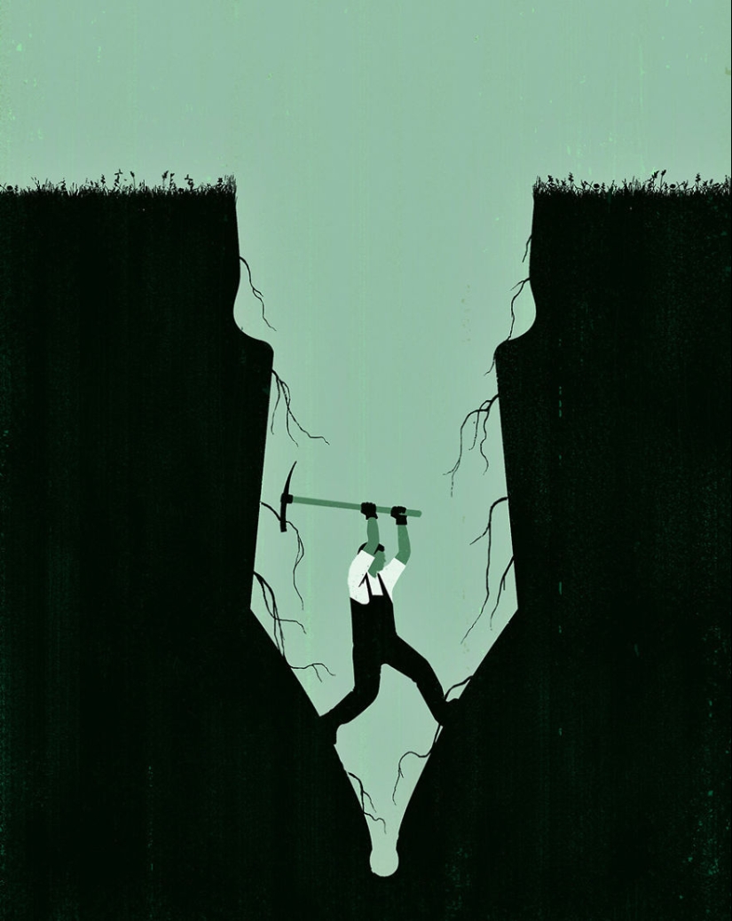 25 ilustraciones temáticas sobre nuestro mundo loco