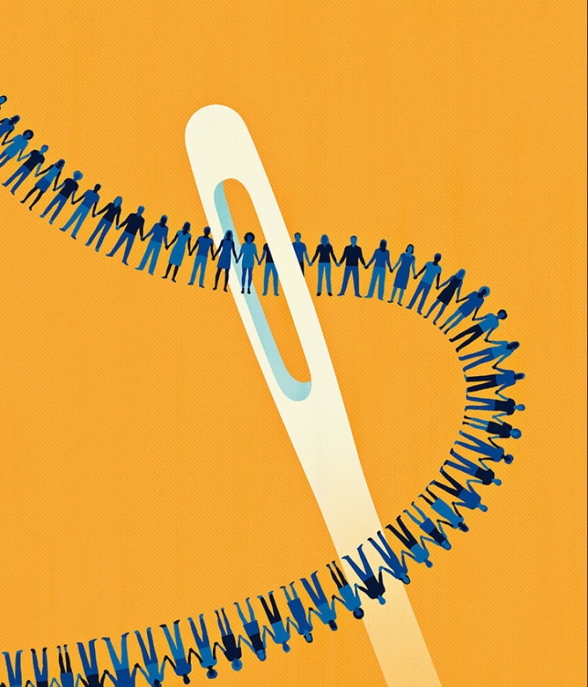 25 topical illustrations about our crazy world