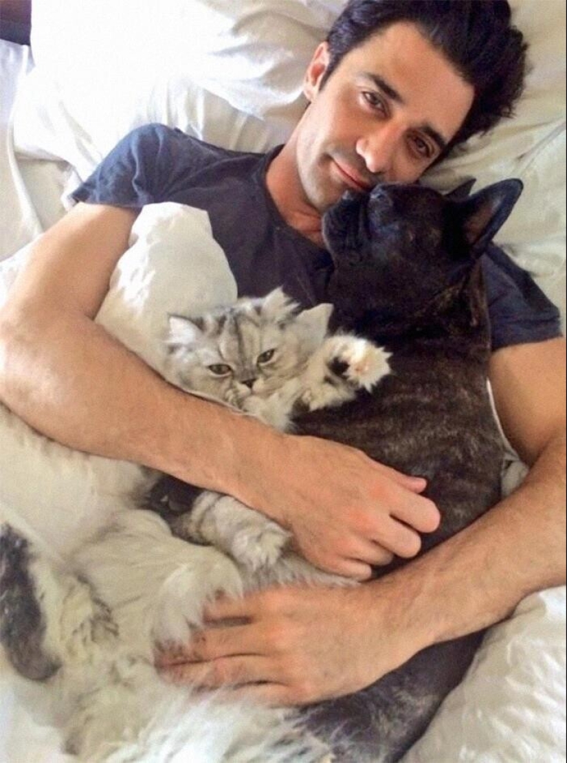 30 celebridades que aman a los gatos