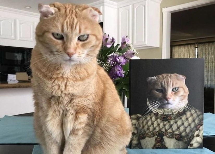 30 de Mascotas con sus retratos en el estilo de épocas pasadas