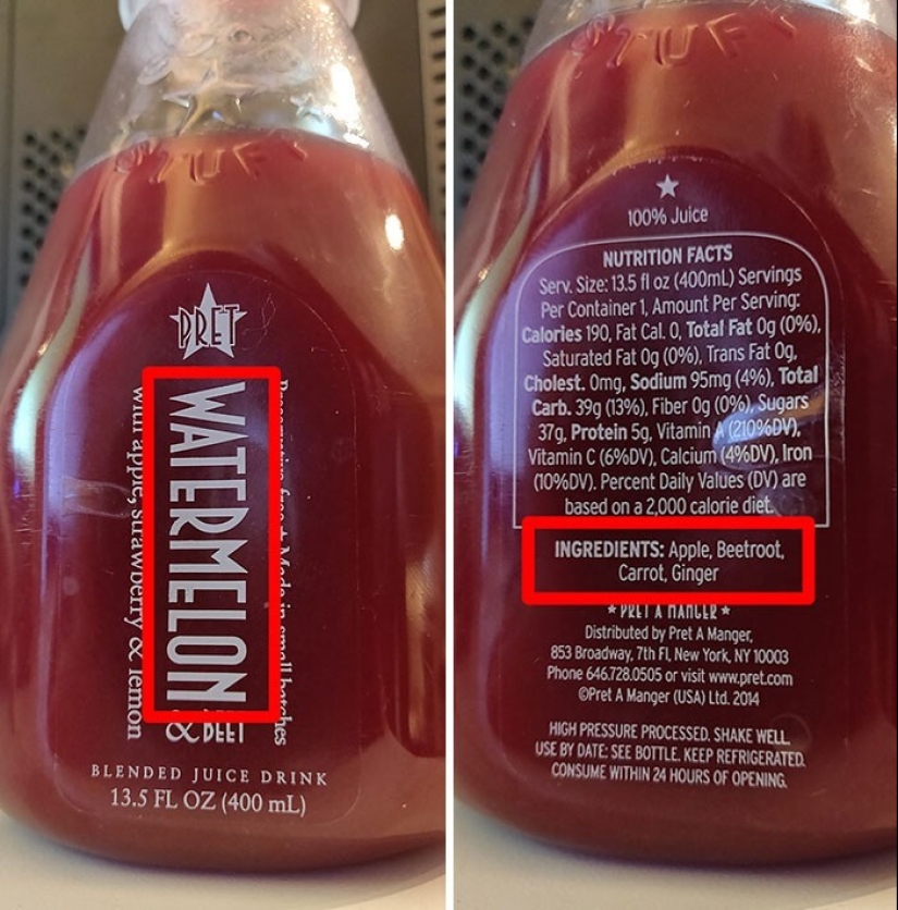 30 diseños de envases creados para engañar descaradamente a los compradores