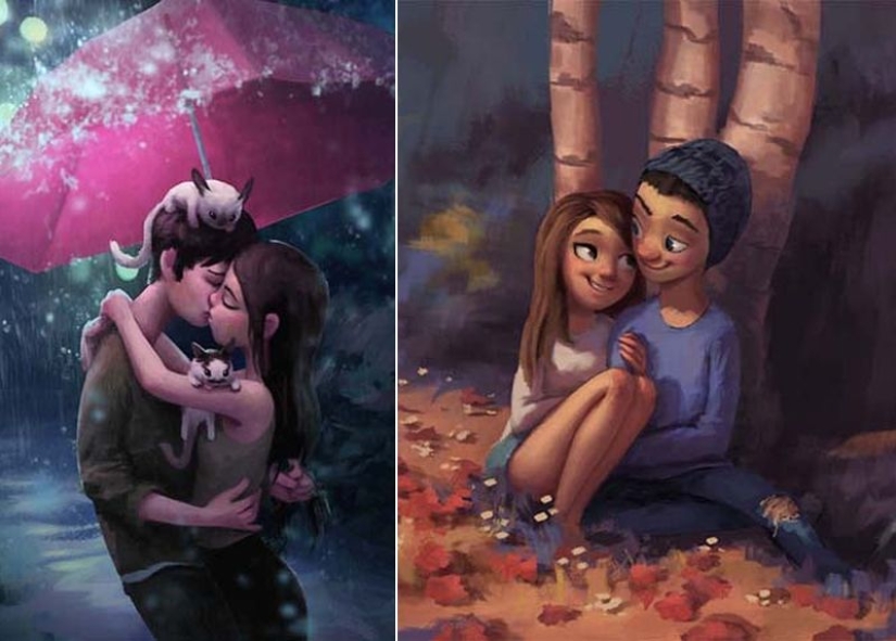30 idyllic illustrations of love and affection that will warm your heart 30 idyllic illustrations of love and affection that will warm your heart
