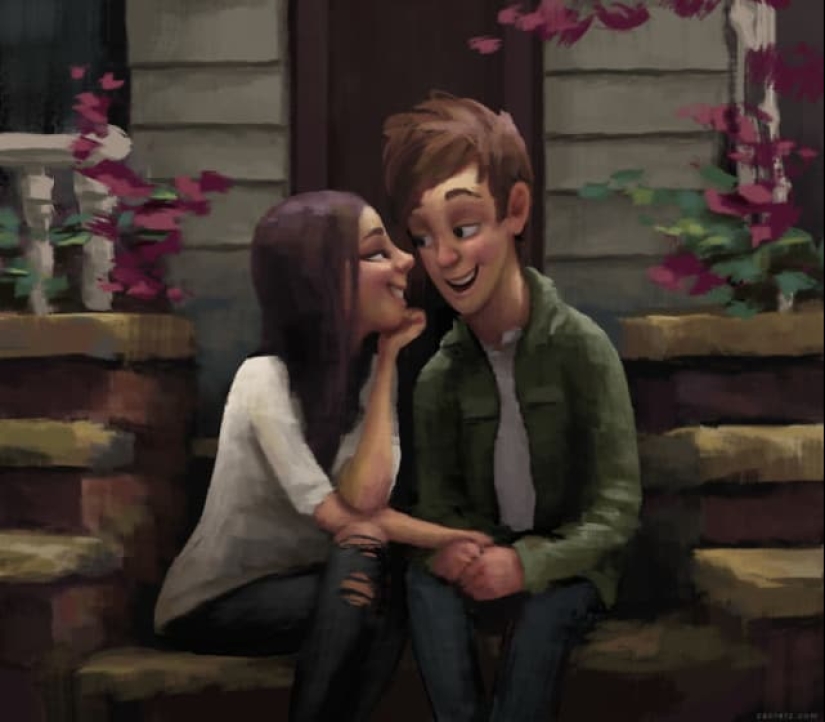 30 idyllic illustrations of love and affection that will warm your heart 30 idyllic illustrations of love and affection that will warm your heart