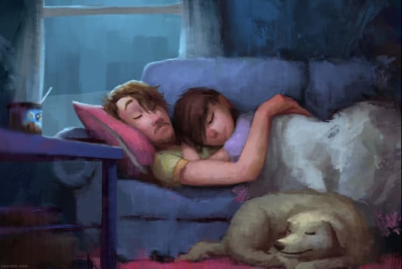 30 idyllic illustrations of love and affection that will warm your heart 30 idyllic illustrations of love and affection that will warm your heart