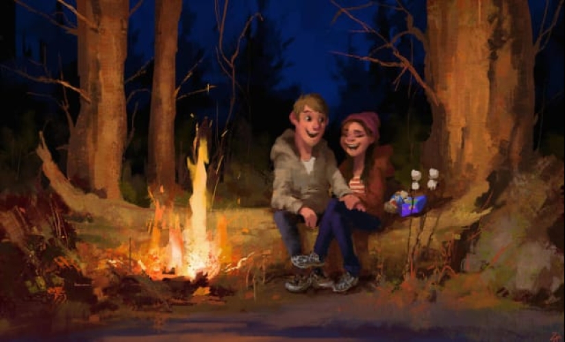 30 idyllic illustrations of love and affection that will warm your heart 30 idyllic illustrations of love and affection that will warm your heart