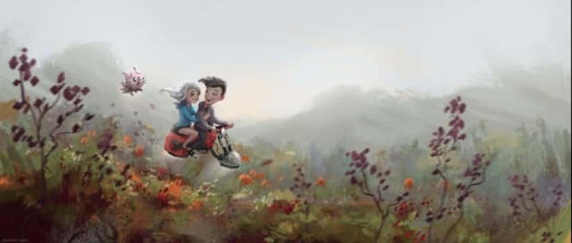 30 idyllic illustrations of love and affection that will warm your heart 30 idyllic illustrations of love and affection that will warm your heart