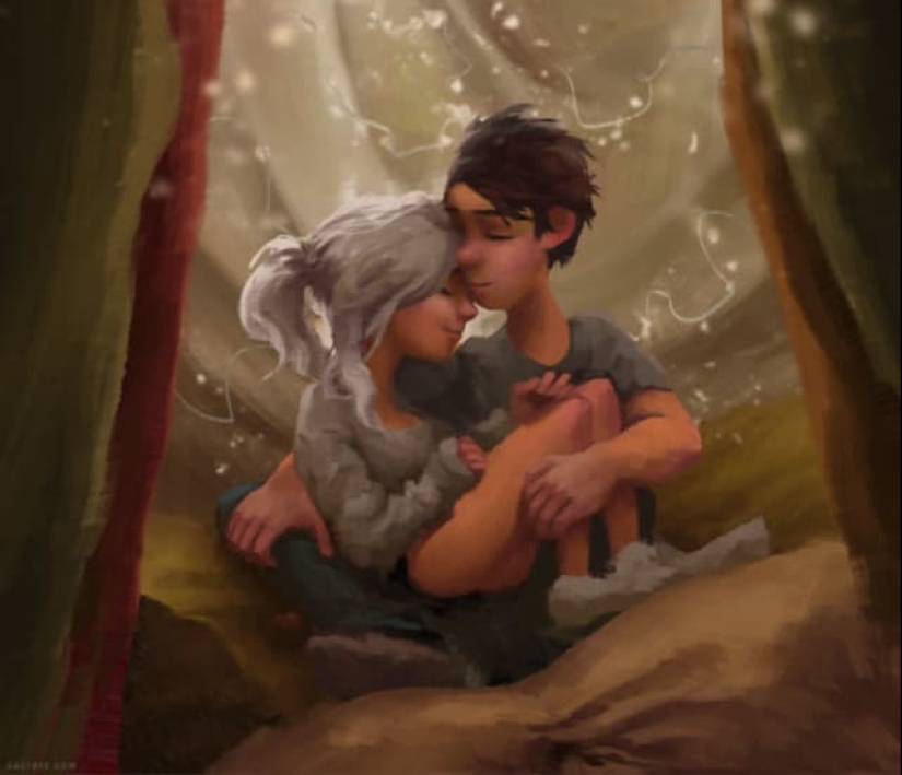 30 idyllic illustrations of love and affection that will warm your heart 30 idyllic illustrations of love and affection that will warm your heart