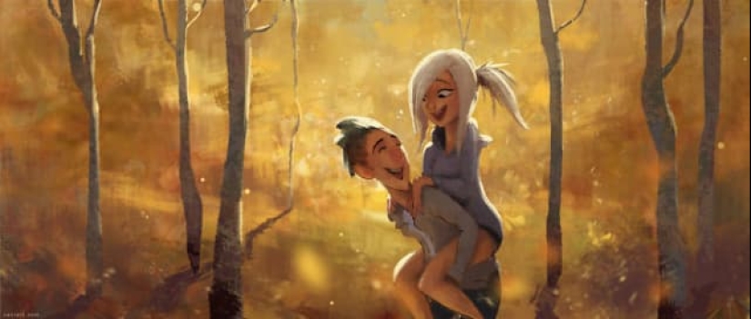 30 idyllic illustrations of love and affection that will warm your heart 30 idyllic illustrations of love and affection that will warm your heart