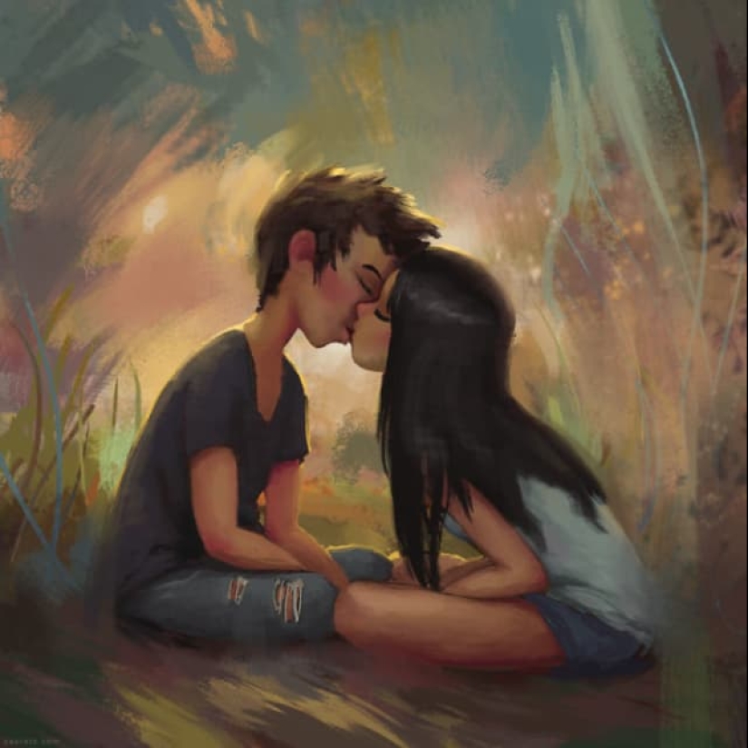 30 idyllic illustrations of love and affection that will warm your heart 30 idyllic illustrations of love and affection that will warm your heart