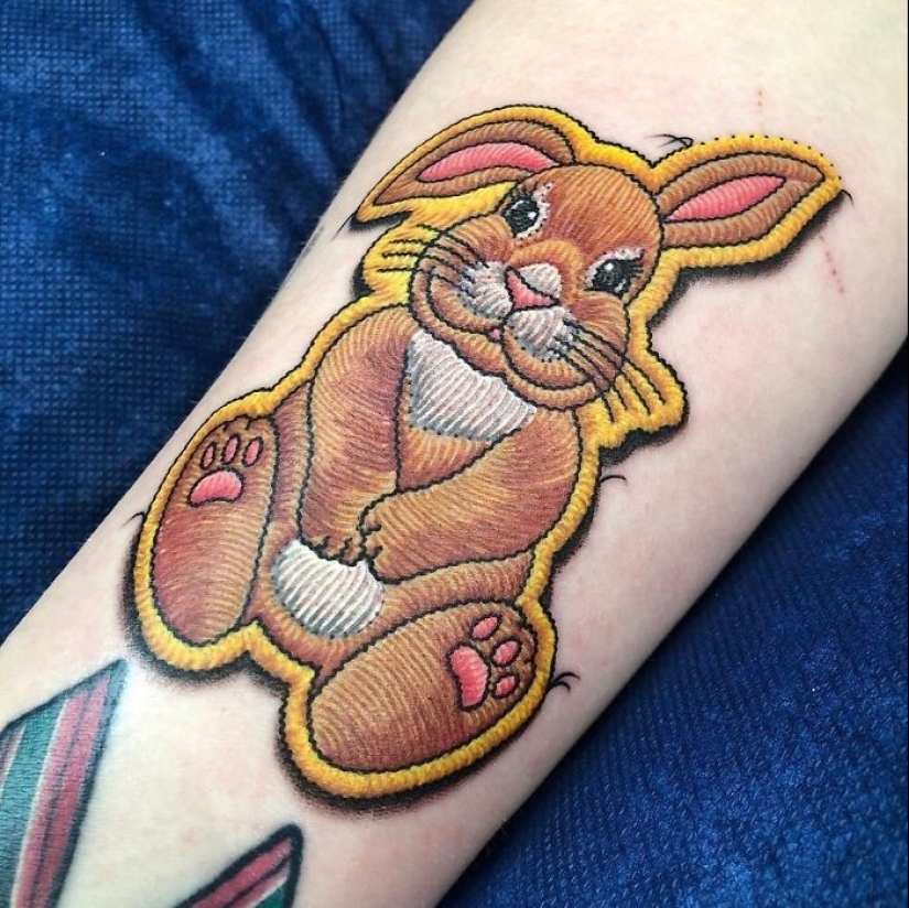 30 Incredibly Cool Tattoos That Look Like Patches 30 Incredibly Cool Tattoos That Look Like Patches