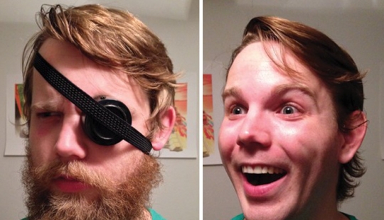 30 men with and without a beard. Are they exactly the same people?