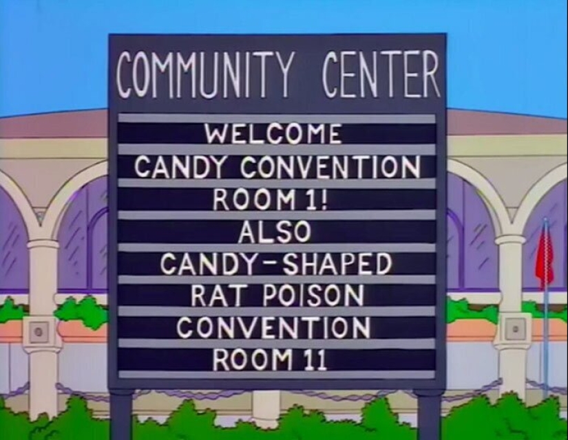 30 of the most witty signs and inscriptions from the Simpsons»