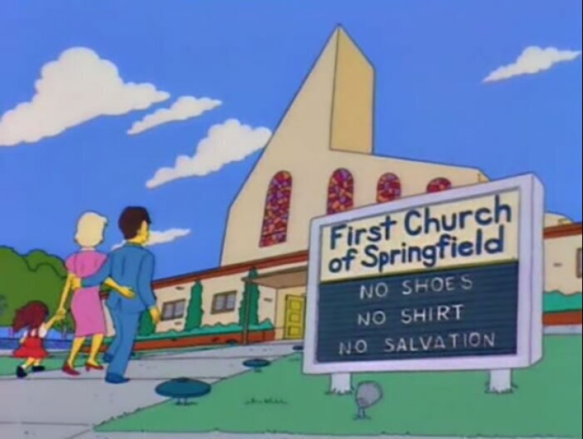 30 of the most witty signs and inscriptions from the Simpsons»
