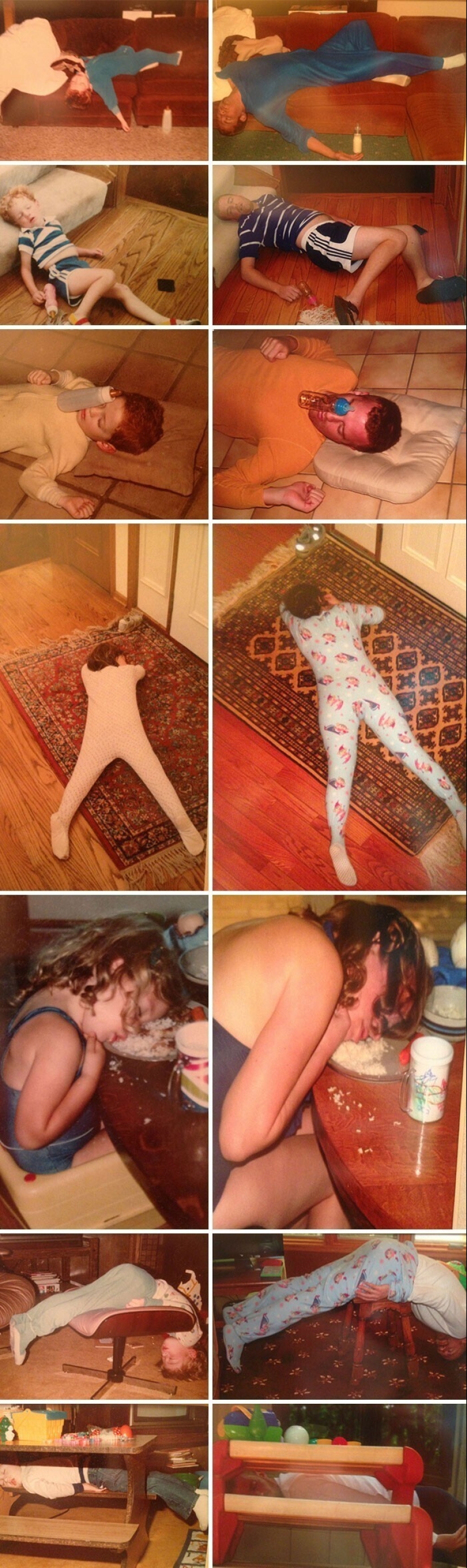 30 people who perfectly recreated their photos of the past