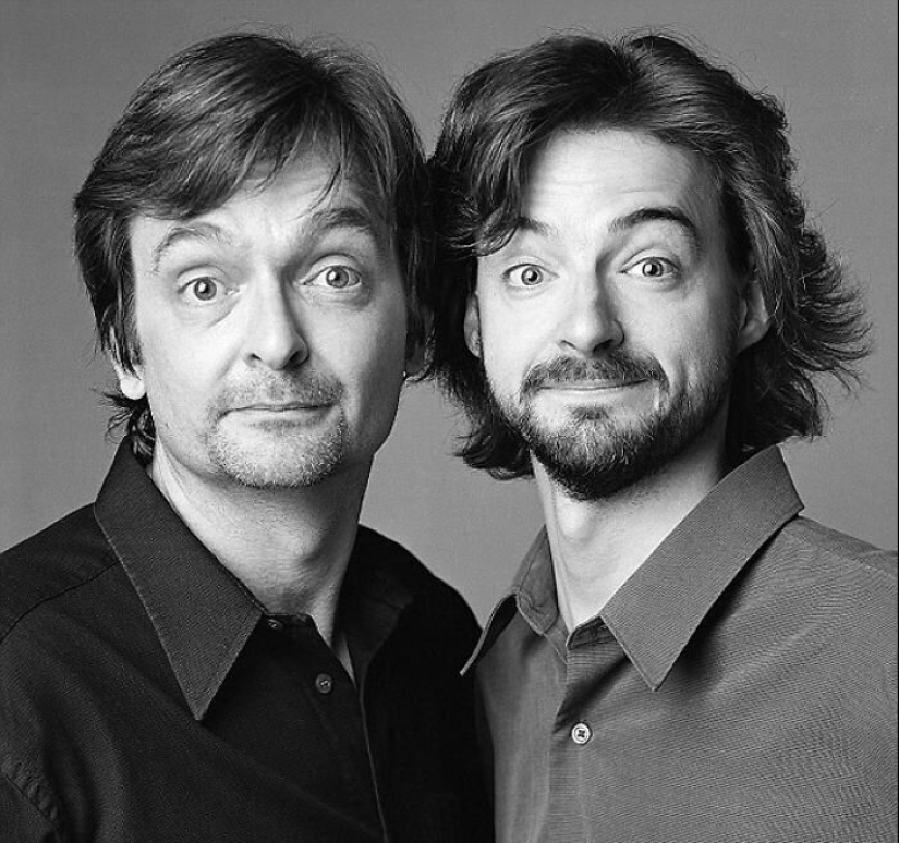 30 retratos de personas no relacionadas por sangre, pero muy similares entre sí