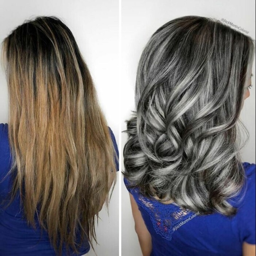 30 women who decided that gray hair suits them