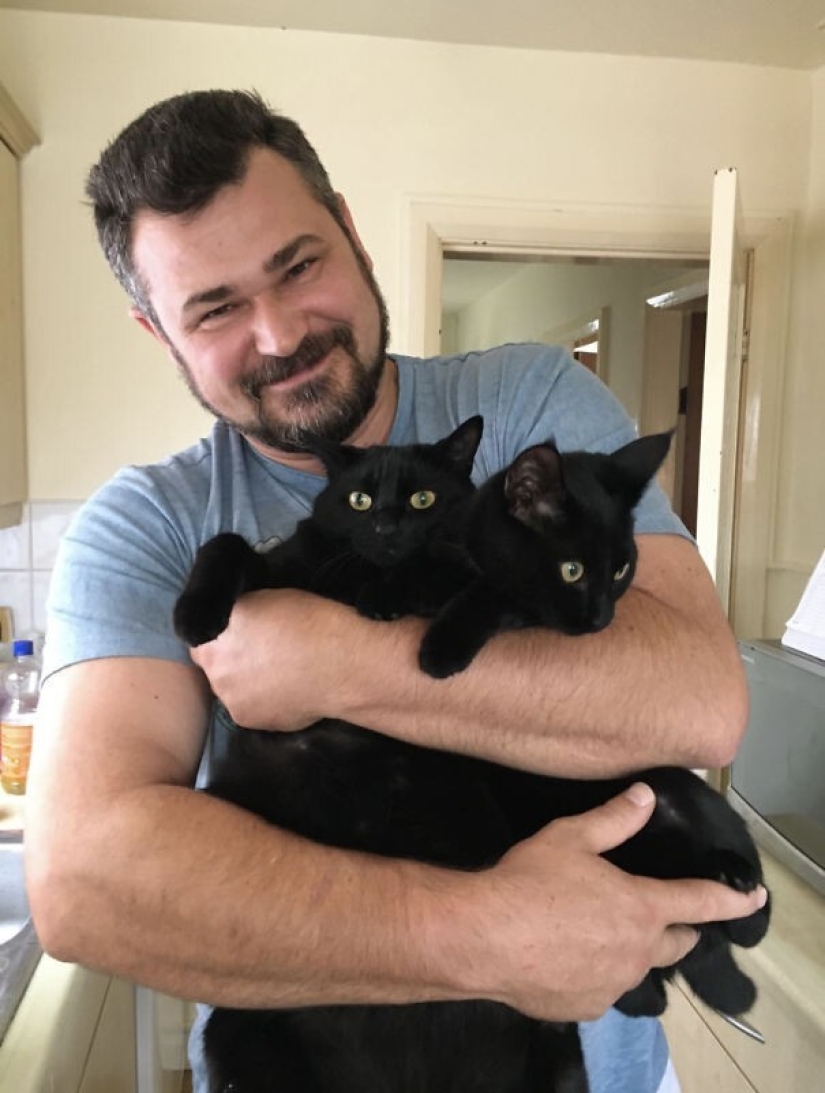 35 animals from shelters who were very lucky to meet "their" person