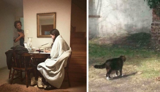 36 times when she just wanted to take a picture, but it turned out a Renaissance painting