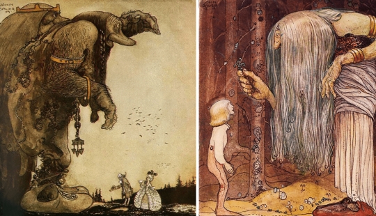 40 fabulous illustrations from a century ago by the magician Jon Bauer