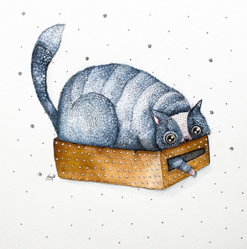 5 artists who masterfully drawing cats