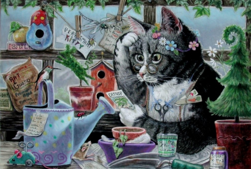 5 artists who masterfully drawing cats