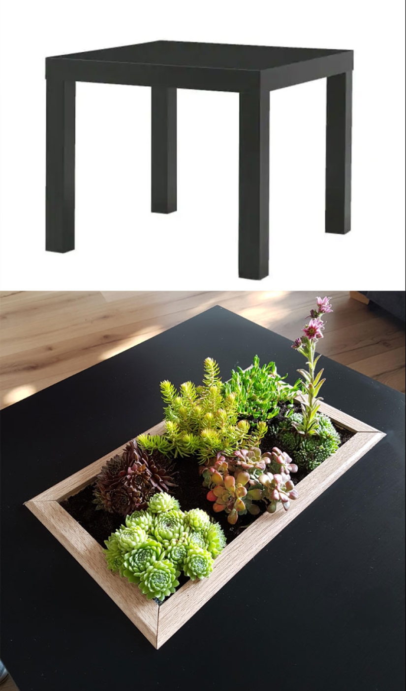 50 ejemplos de cómo las personas han modificado los muebles de IKEA y ser creativo