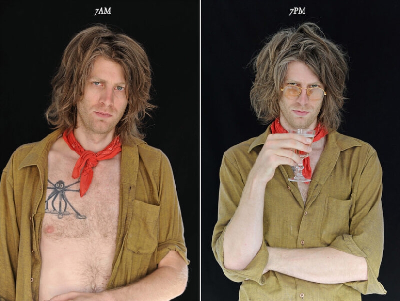 "7am — 7pm»: how different a person looks "7am — 7pm»: how different a person looks