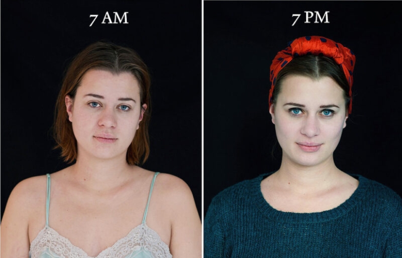 "7am — 7pm»: how different a person looks "7am — 7pm»: how different a person looks