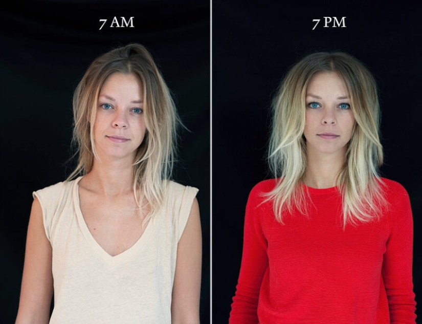 "7am — 7pm»: how different a person looks "7am — 7pm»: how different a person looks