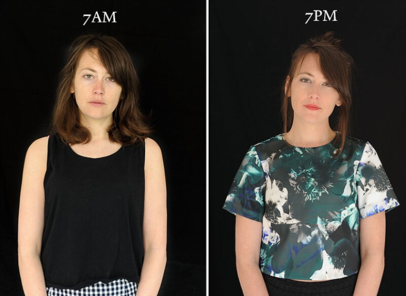 "7am — 7pm»: how different a person looks "7am — 7pm»: how different a person looks