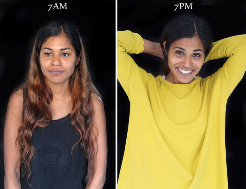 "7am — 7pm»: how different a person looks "7am — 7pm»: how different a person looks