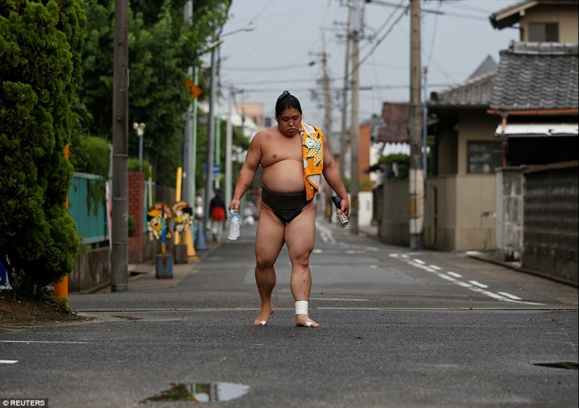 8000 calories a day and oxygen masks - how sumo wrestlers live