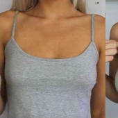 A beauty blogger showed how to increase her breasts with makeup A beauty blogger showed how to increase her breasts with makeup