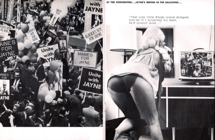 A buxom sex bomb for president! The PR stunt that won America over