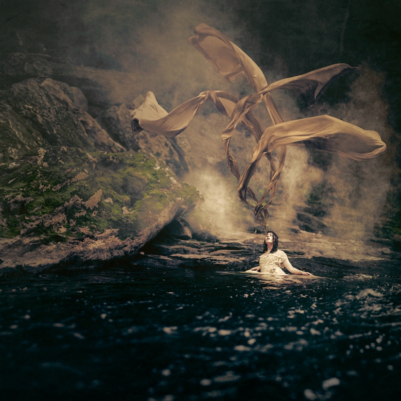 A dark fairy tale against the background of the cold landscapes of Iceland A dark fairy tale against the background of the cold landscapes of Iceland