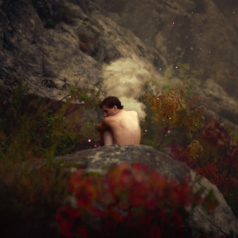 A dark fairy tale against the background of the cold landscapes of Iceland A dark fairy tale against the background of the cold landscapes of Iceland