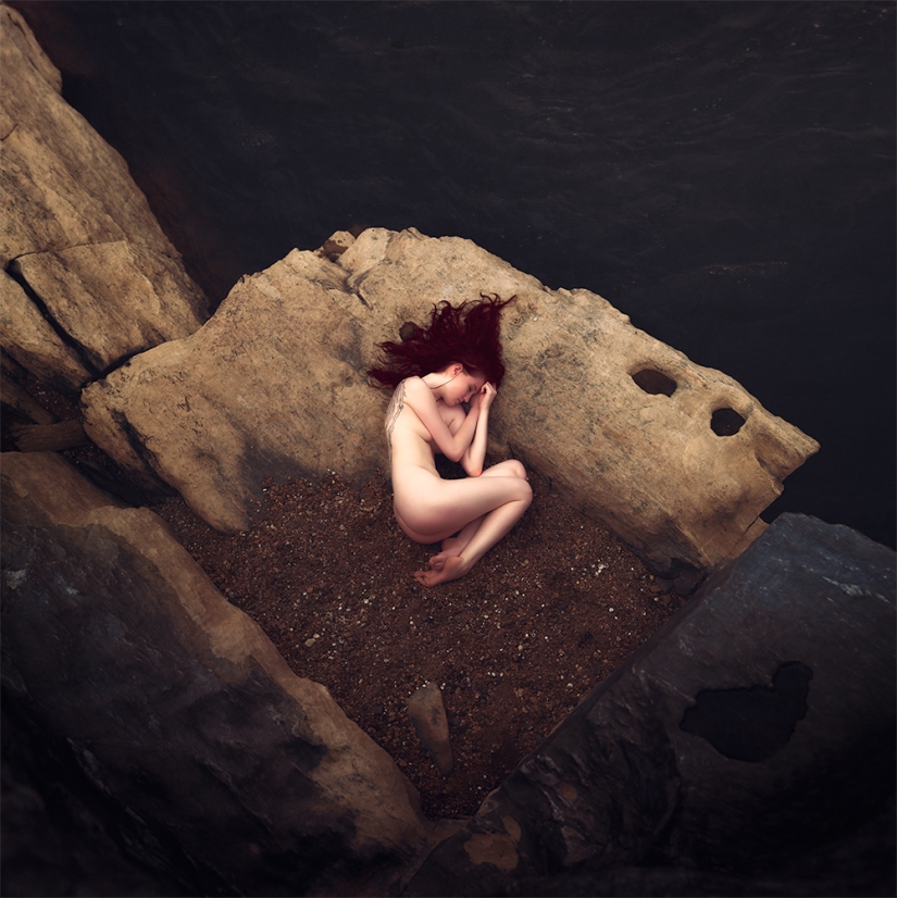 A dark fairy tale against the background of the cold landscapes of Iceland A dark fairy tale against the background of the cold landscapes of Iceland