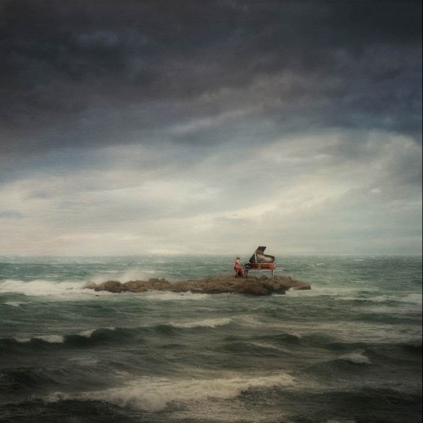 A dónde conducen los sueños: fabulosas manipulaciones fotográficas de Kasia Dervinskaya