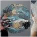 A girl cuts out intricate masterpieces from paper A girl cuts out intricate masterpieces from paper