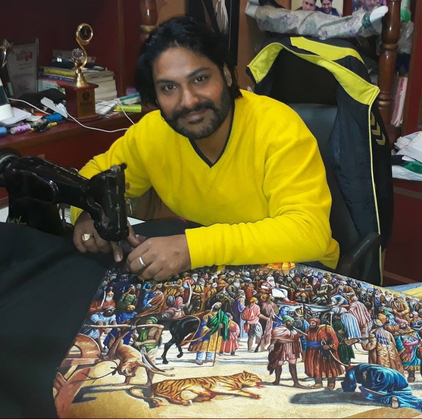 A phenomenal Man-needle: Indian embroidered pattern on the machine, and they're awesome A phenomenal Man-needle: Indian embroidered pattern on the machine, and they're awesome
