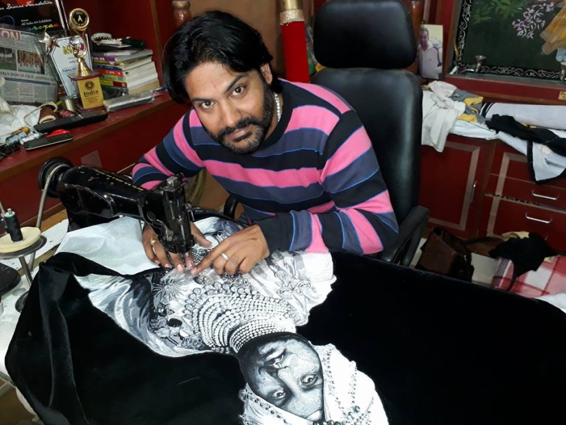 A phenomenal Man-needle: Indian embroidered pattern on the machine, and they're awesome A phenomenal Man-needle: Indian embroidered pattern on the machine, and they're awesome