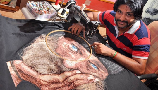 A phenomenal Man-needle: Indian embroidered pattern on the machine, and they're awesome A phenomenal Man-needle: Indian embroidered pattern on the machine, and they're awesome