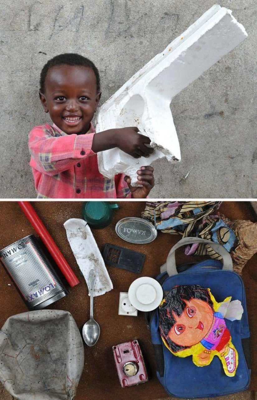 A qué juegan los niños en los barrios marginales africanos