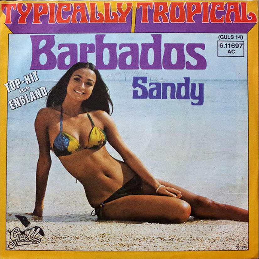 A sexy bikini with record covers 60-80 years A sexy bikini with record covers 60-80 years