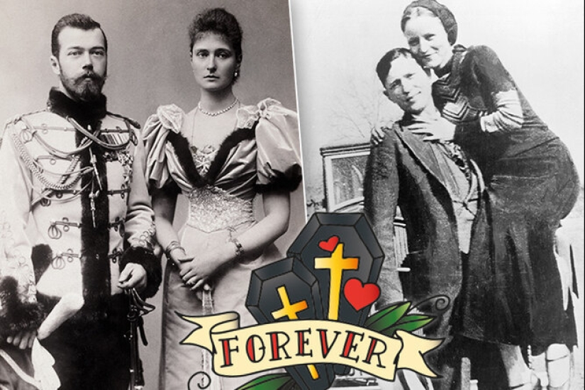 A tale with a sad ending: star couples in which lovers died together