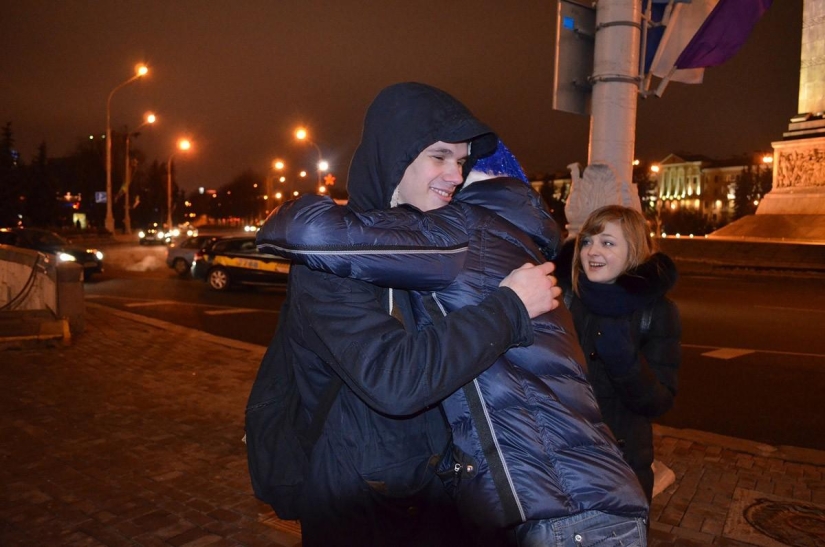 About the benefits of hugs