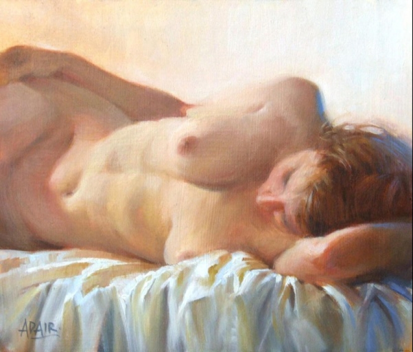 Acuarelas eróticas de Paulina Adair