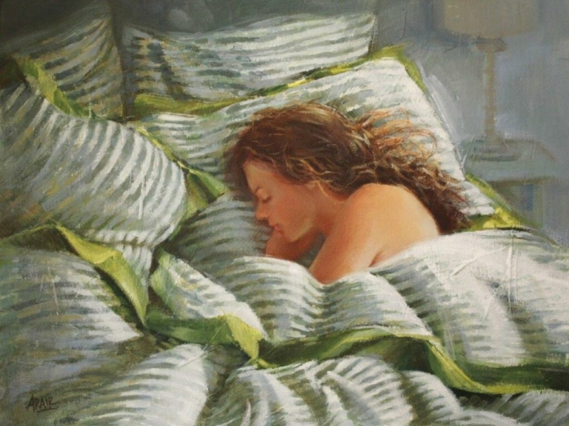 Acuarelas eróticas de Paulina Adair