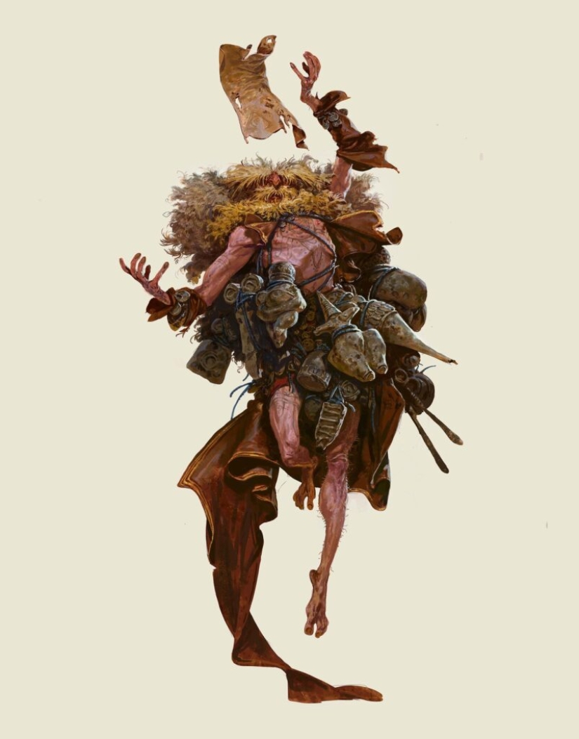 Aesthetics of the disgusting: infernal monsters by artist Filipe Paluso