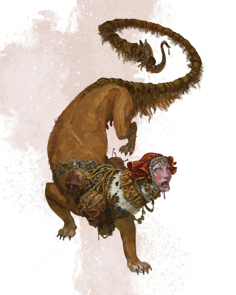 Aesthetics of the disgusting: infernal monsters by artist Filipe Paluso